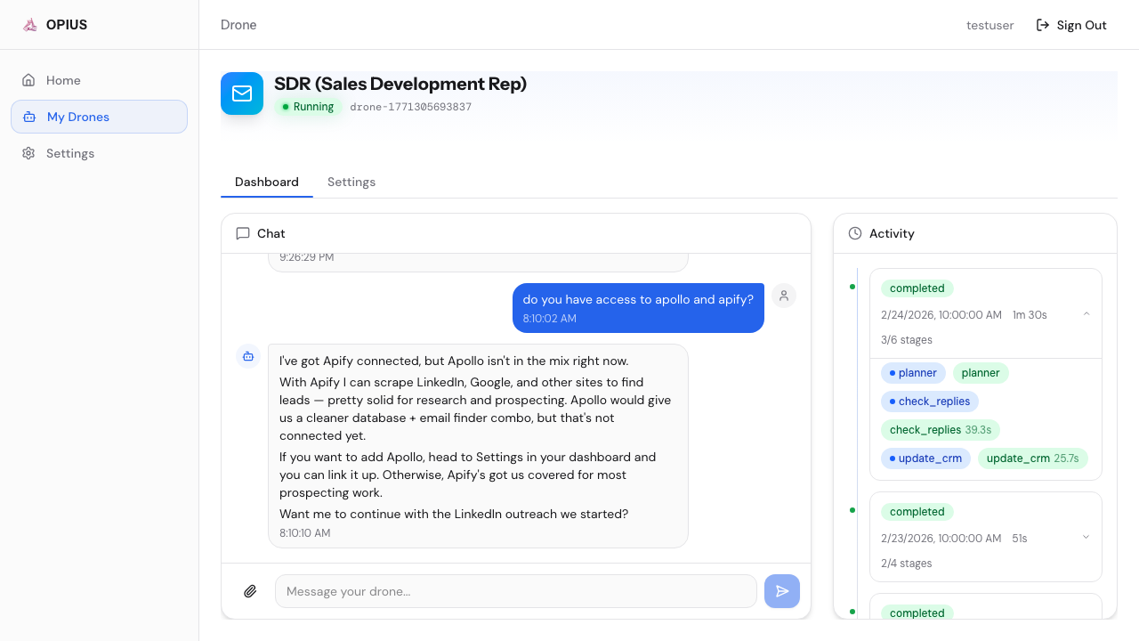 Chat with your drone